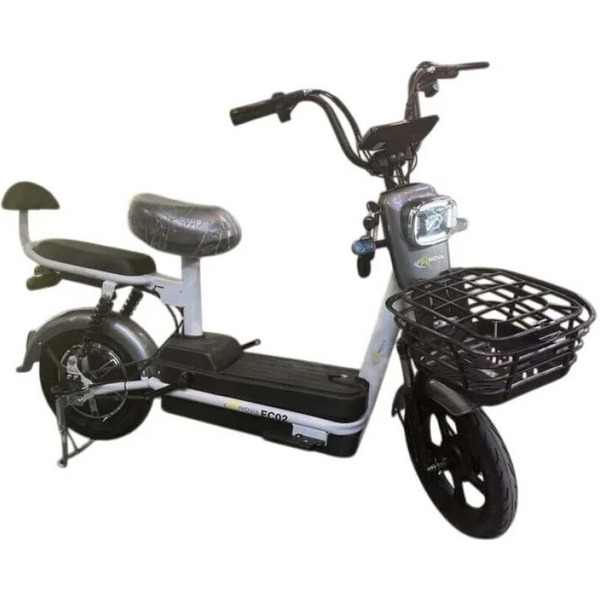 Электровелосипед NOVA EC-02 графит (с задним кофром)