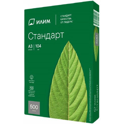 Бумага Илим Стандарт А3 80г/м 500 л ИС80A3