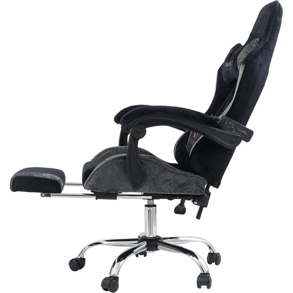 Вибромассажное кресло Calviano Amarone (black-grey plush)