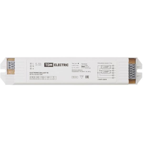 Электронный пускорегулирующий аппарат TDM Electric EB-T8-218-EA2 SQ0339-0002