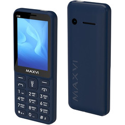 Кнопочный телефон Maxvi C38 (синий)