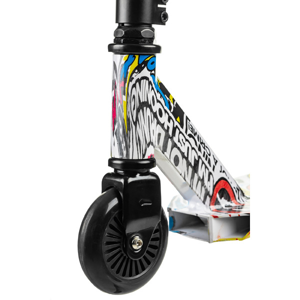 Самокат трюковый Ricos Blaze JL-301P (черный/граффити желтый)