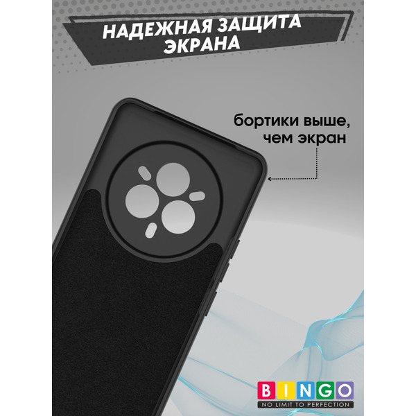Бампер BINGO Liquid TPU REALME 14 Pro (черный)