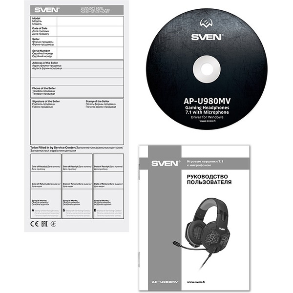 Наушники с микрофоном SVEN AP-U980MV