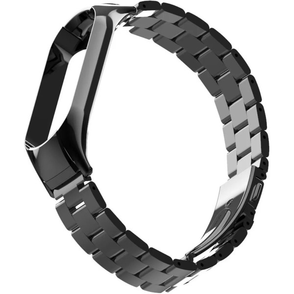 Ремешок Bingo Stainless для Xiaomi Mi Band 5 Черный