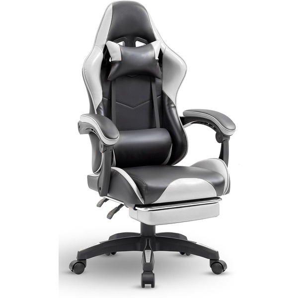 Геймерское кресло BYROOM Game Healer GF-8060-WB (белый/черный)