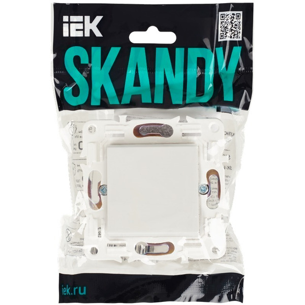 Выключатель IEK Skandy SK-V13-0-10-K01 (арктический белый)