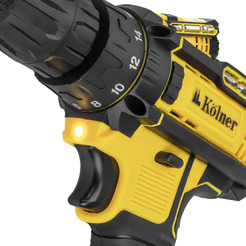 Дрель-шуруповерт Kolner KCD 12/2C (с 2-мя АКБ, кейс)