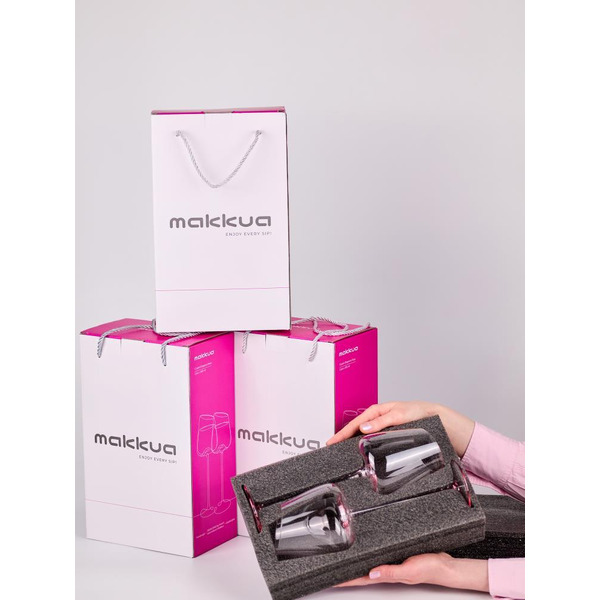 Набор бокалов для вина Makkua MR500 Wine series Crystal Elegance Rose