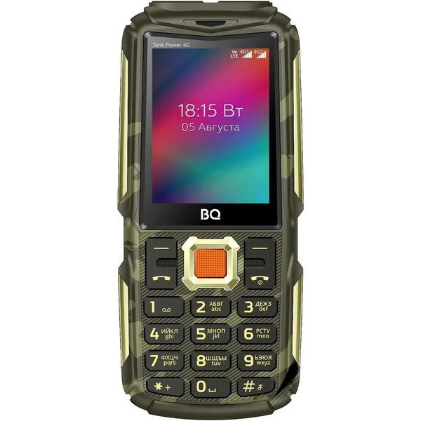 Мобильный телефон BQ 2410L Tank Power 4G (Camouflage/Gold)