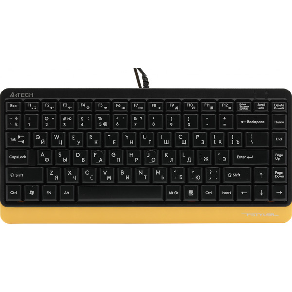 Офисный набор A4Tech Fstyler F1110 (черный/желтый)