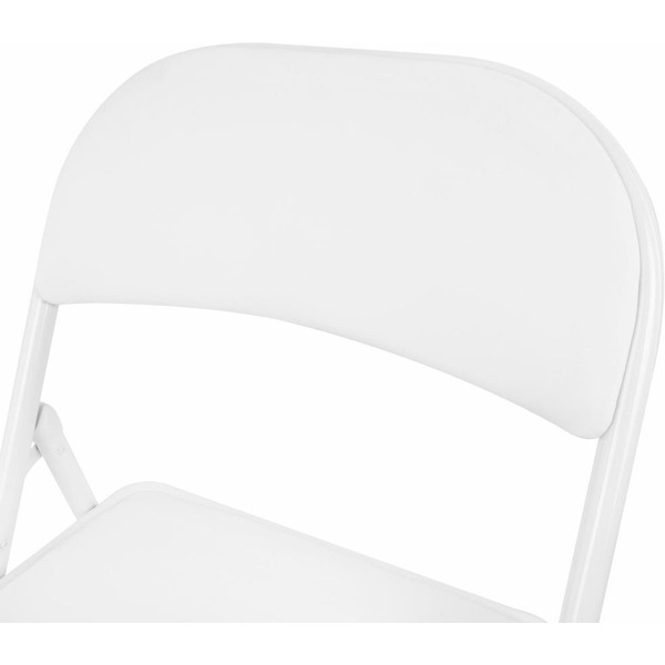 Стул складной BRABIX Golf Plus CF-003 КОМФОРТ (белый каркас, кожзам белый) 533028