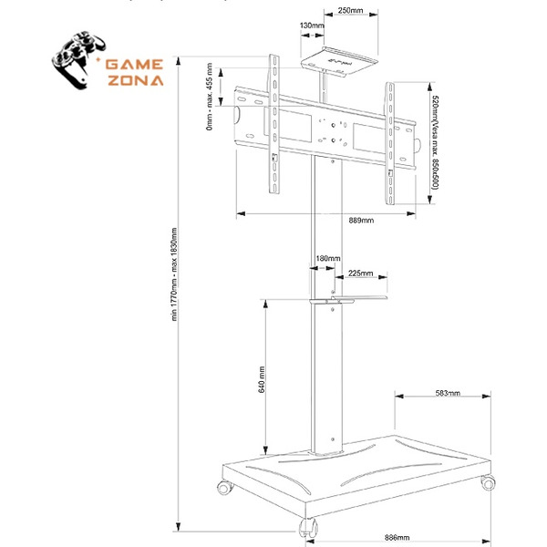 Подставка для теле- и радиоаппаратуры ElectricLight МСТ-2