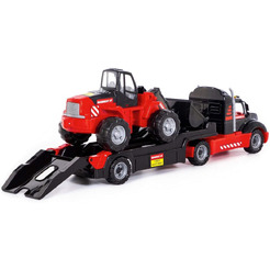 Автомобиль-трейлер + трактор-погрузчик Полесье 57129 206-03 MAMMOET