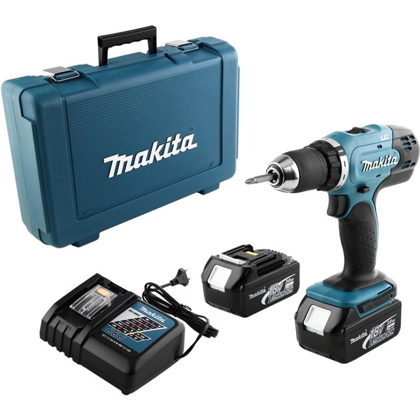 Дрель-шуруповерт MAKITA DDF453RFE с 2-мя АКБ