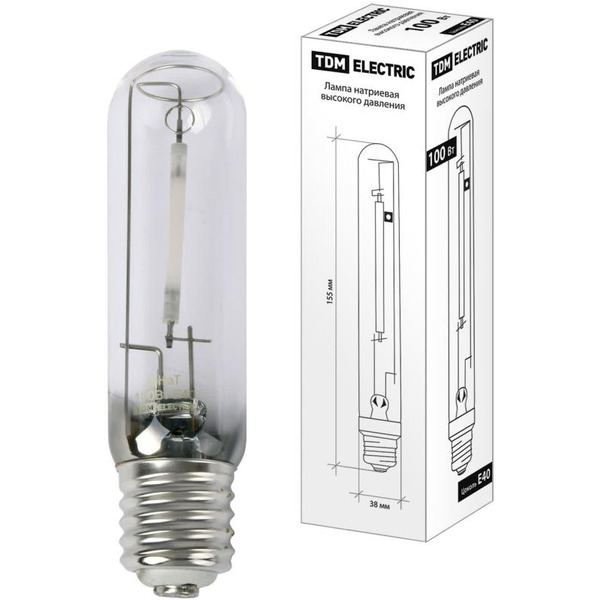 Лампа натриевая высокого давления TDM ДНаТ 100 Вт Е40 SQ0325-0027