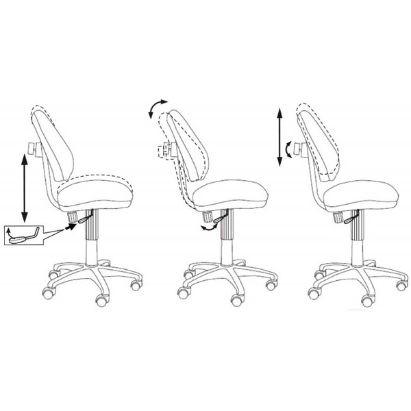 Компьютерное кресло Бюрократ KD-4 (маскарад)