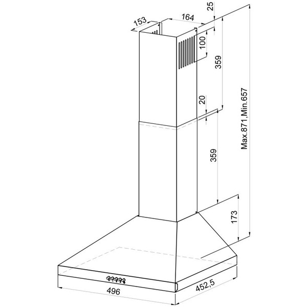 Кухонная вытяжка LEX Briz 500 (черный)