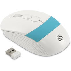 Мышь OKLICK 310MW (белый/синий)