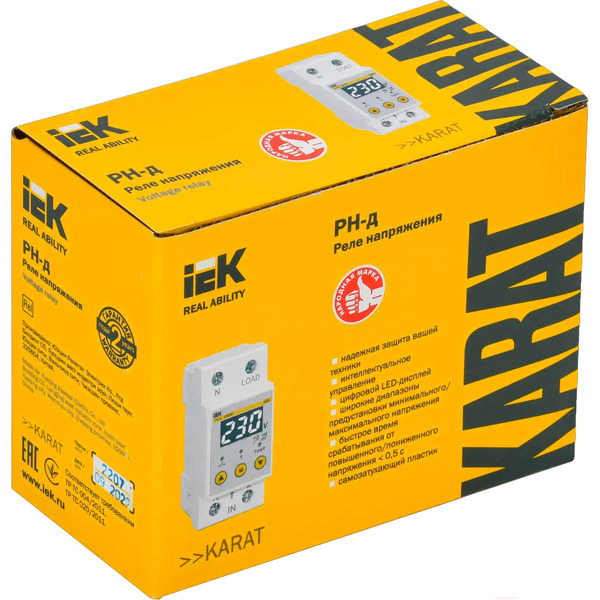 Реле напряжения IEK IVR21-1-40