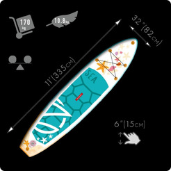 Сапборд Zap Sea Turtle 12 (Морская черепаха)