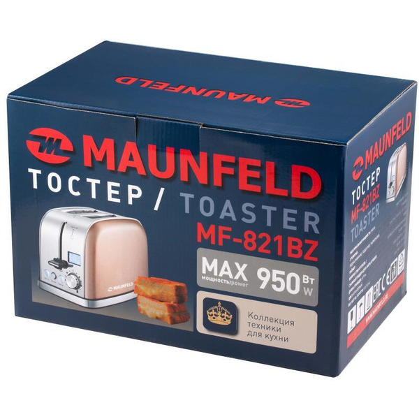Тостер MAUNFELD MF-821BZ
