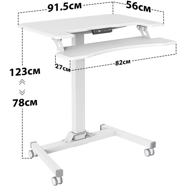Стол для ноутбука CACTUS CS-FDE103WWT