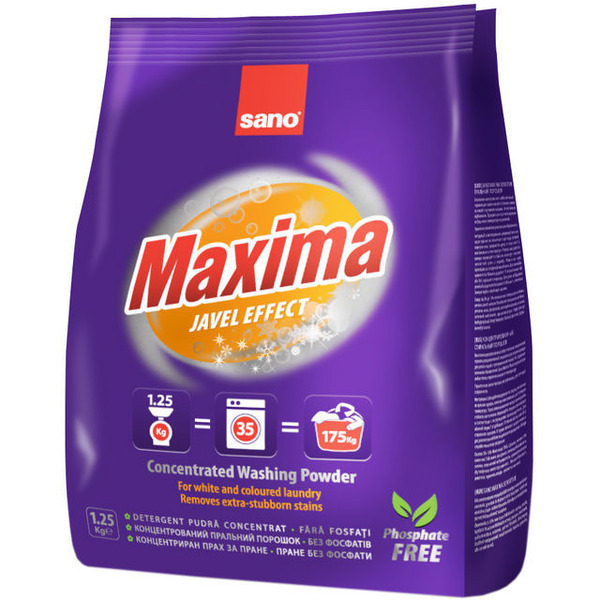 Стиральный порошок SANO Maxima Javel Effect (35 стирок) 1.25 кг