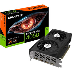 Видеокарта Gigabyte GeForce RTX 4060 Windforce OC 8G GV-N4060WF2OC-8GD