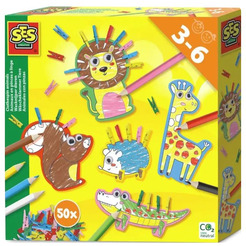 Набор для рисования SES Creative Создай животных с подвижными глазками 14631