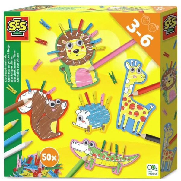 Набор для рисования SES Creative Создай животных с подвижными глазками 14631