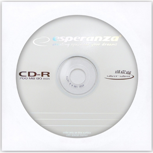 Диск ESPERANZA ENVELOPE 1 PCS CD-R SILVER