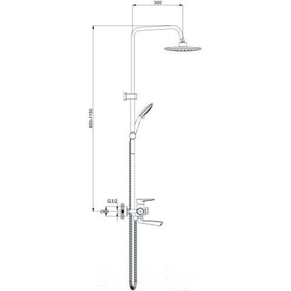 Душевая система ECONOCE EC0407