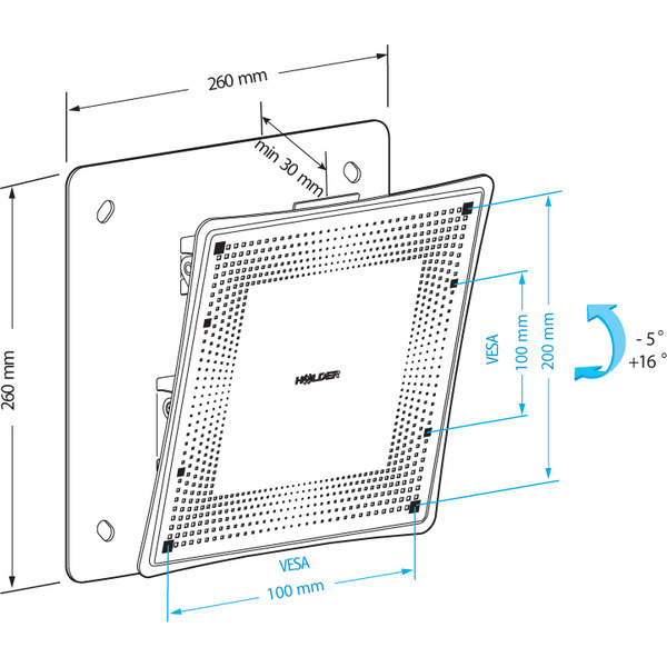Кронштейн HOLDER LCD-T2802М-B
