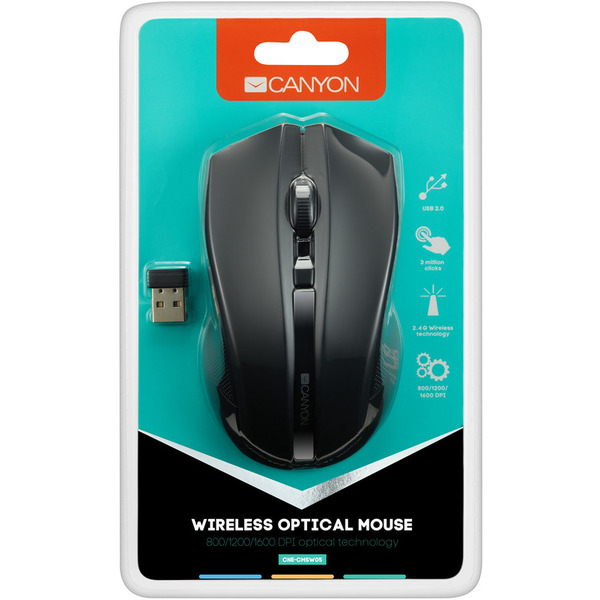 Мышь CANYON CNE-CMSW05B черная