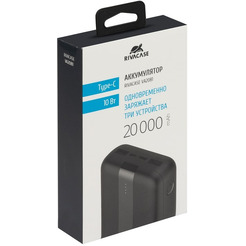 Внешний аккумулятор RIVACASE VA2081 (20000 мАч) Black