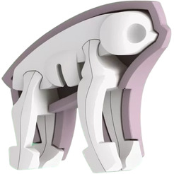 Магнитный конструктор Halftoys Animal Ленивец с диорамой HA009