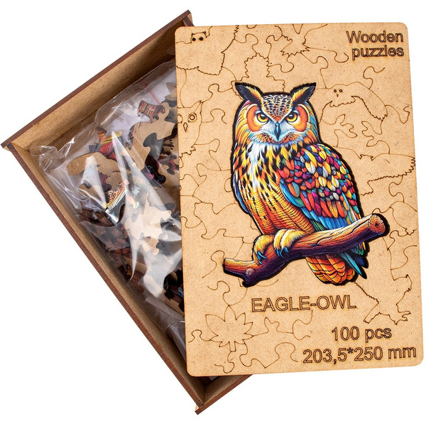 Сувенирный пазл MASTER WOOD Филин SWPFL