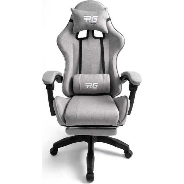 Игровое кресло byroom RG HEALER fabric grey с подставкой для ног BRGF813F/G