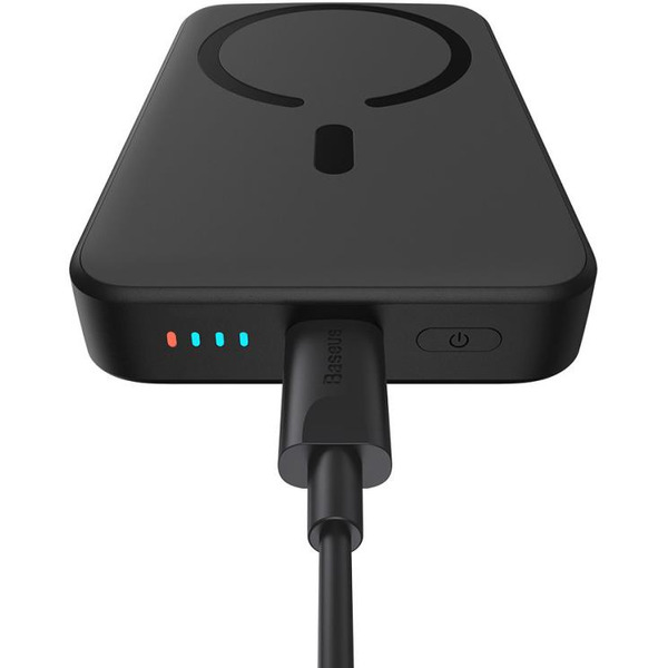 Внешний аккумулятор Baseus Magnetic Mini Wireless Fast Charge Power Bank 10000mAh 20W (черный)