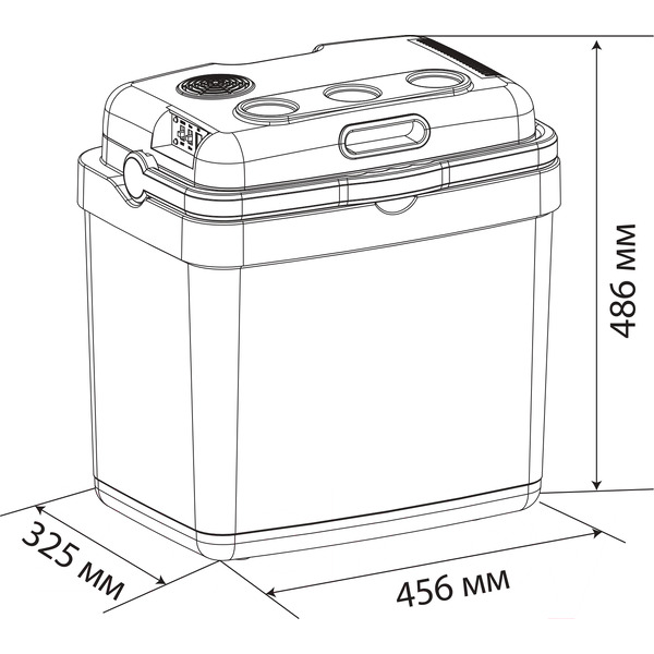 Автохолодильник ZUGEL ZCR33 (синий)