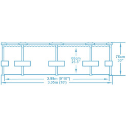 Каркасный бассейн Bestway Steel Pro Max 56408 (305х76) с фильтр-насосом