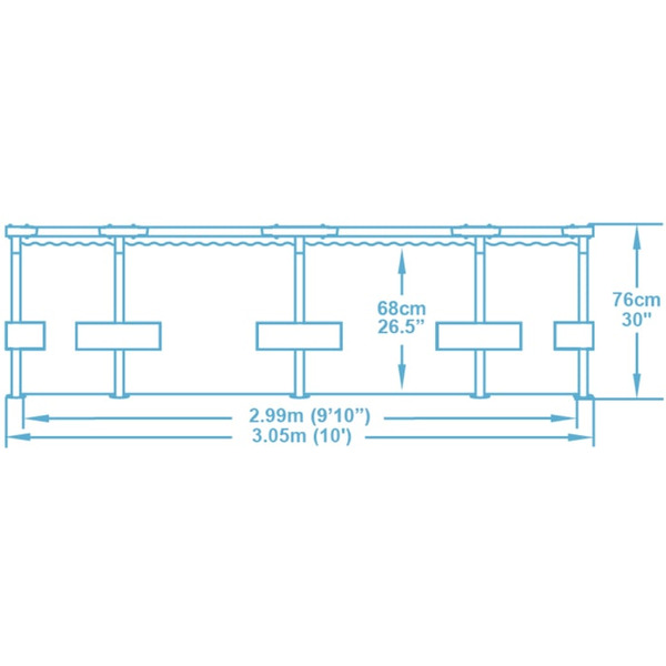 Каркасный бассейн Bestway Steel Pro Max 56408 (305х76) с фильтр-насосом