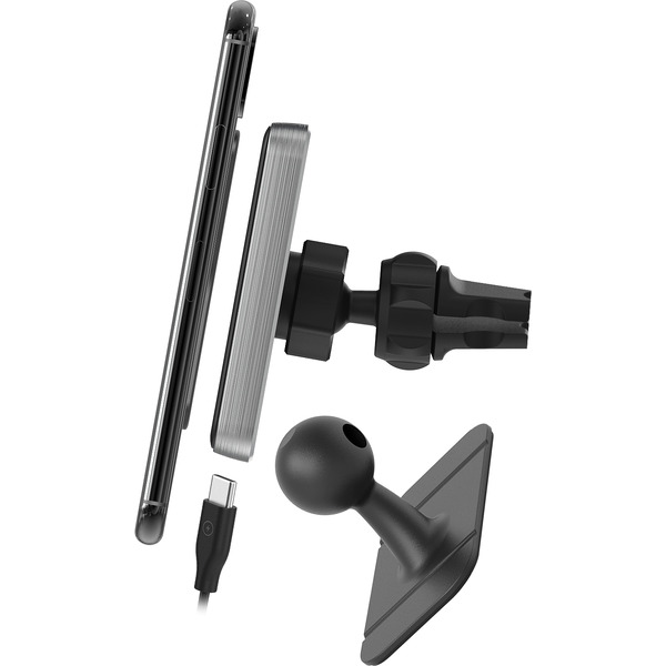 Магнитный держатель Qumo Qi C Charger