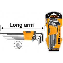 Набор шестигранников HEX Long INGCO HHK11091