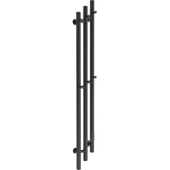 Полотенцесушитель Маргроид Ferrum Inaro 3 Cascade СНШ 120х6х12 (черный матовый, скрытого монтажа, таймер справа)