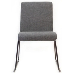 Офисный стул Bels Муза (Muza) Chrome (серый, ткань)