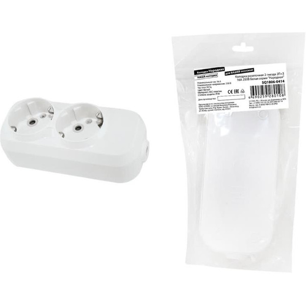 Колодка удлинителя TDM Electric Народная SQ1806-0414