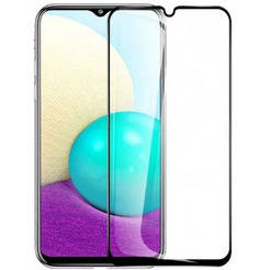 Защитное стекло CASE Full Glue для Samsung Galaxy A02 / M02 (черный)