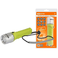 Фонарь TDM «Титан 6» (для дайвинга, 10 Вт CREE 800 лм, 4хАА, IPX8, до 100 м)SQ0350-0066